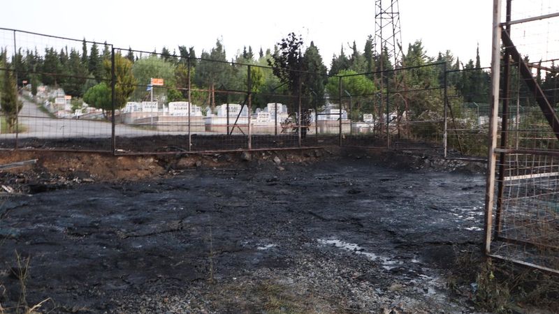 Samsun'da halde yangın: Ahşap kasalar küle döndü