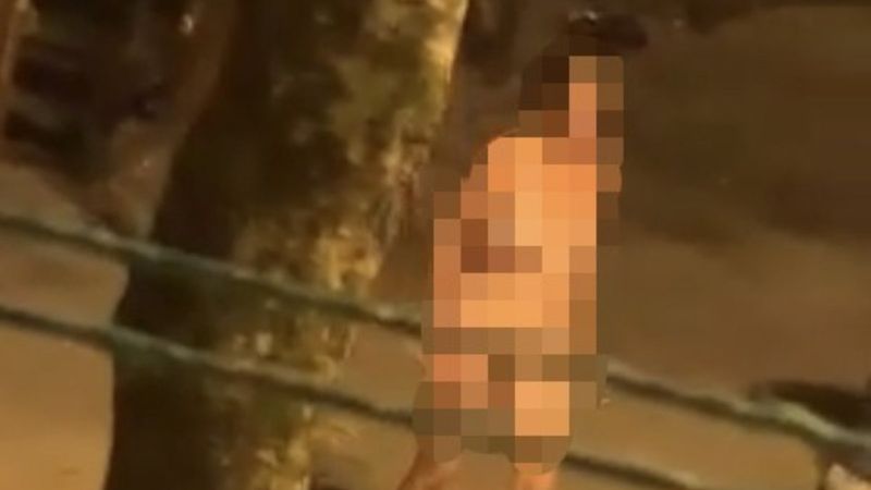 İstanbul'da çıplak vaziyette etrafa saldırdı, olay çıkardı