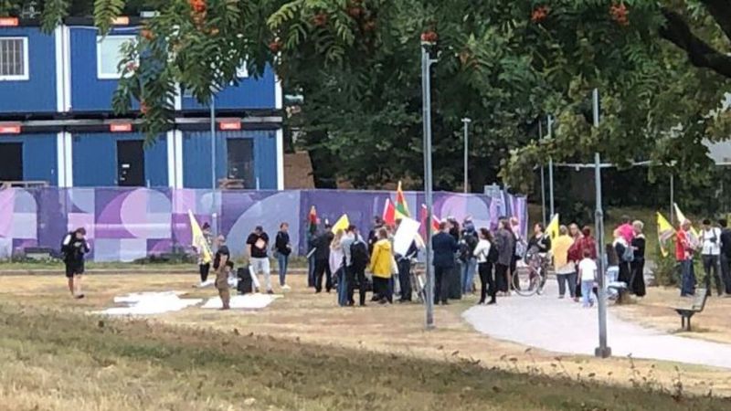 Finlandiya'da PKK'lılar yine gösteri düzenledi