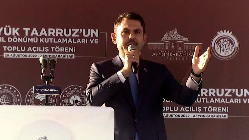 Murat Kurum Afyonkarahisar’da toplu açılış törenine katıldı
