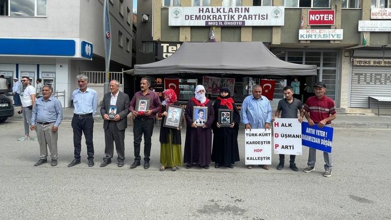 Muş'ta evlatları için eylem yapan ailelerin sayısı 38'e yükseldi