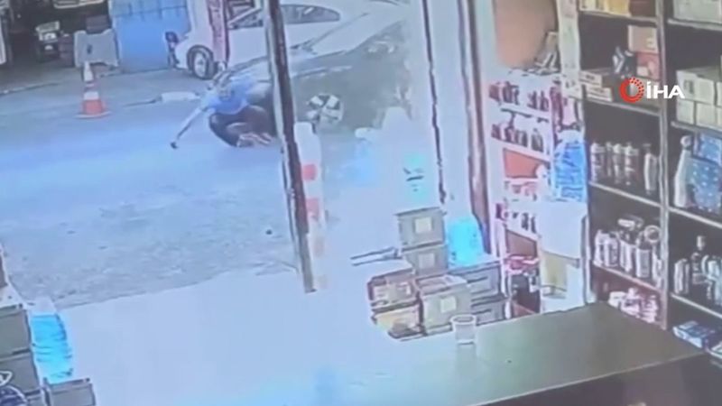 Seyrantepe'de köpek korkusu kazaya neden oldu