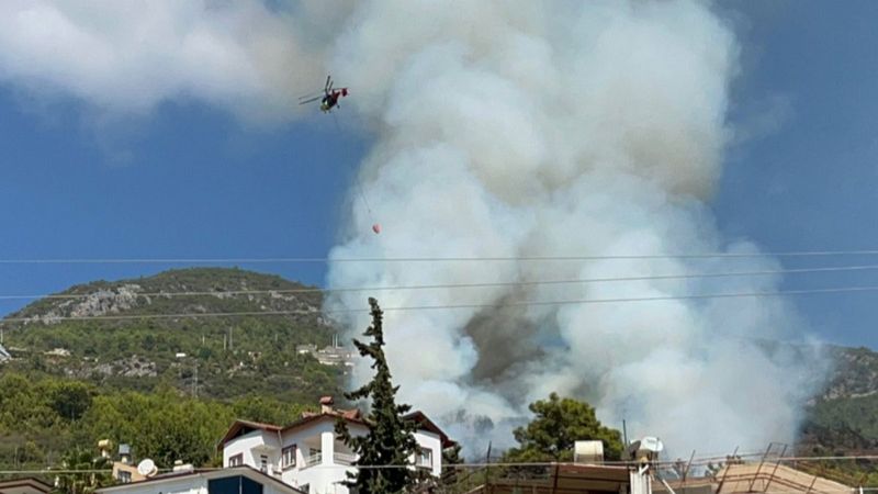 Antalya'da orman yangını 3 saatte söndürüldü