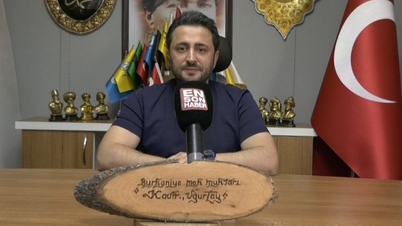 Burhaniye Mahallesi muhtarı Kadir Uğurtay, mahallesinde gıda ve giysi yardımı yapıyor