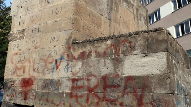 Kayseri'de Osmanlı eseri tarihi çeşmeye büyük zarar