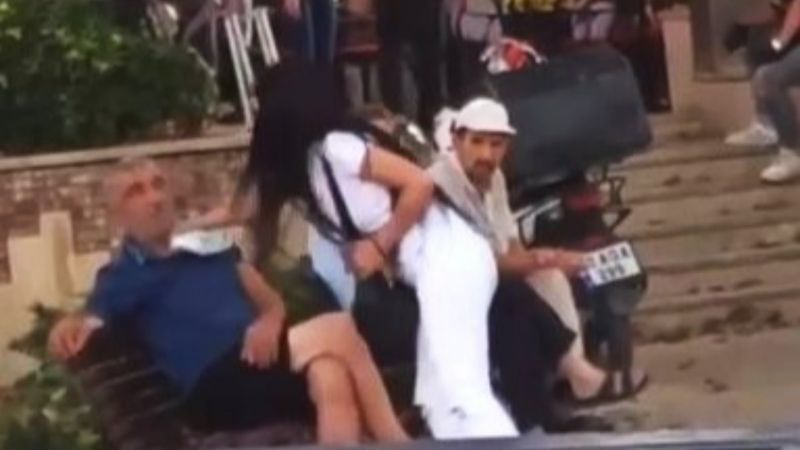 Denizli'de parasını alamadığı şahısla karşılaşan kadın, adamı tokatladı