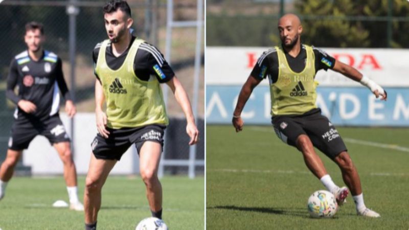 Beşiktaş'ta Ghezzal ve Redmond takımla çalıştı