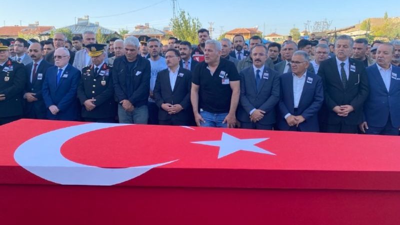 Kayseri'de şehide son görev