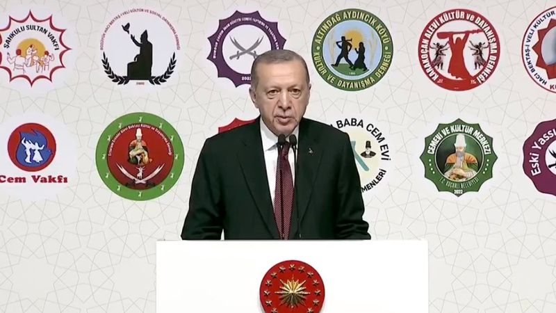 Cumhurbaşkanı Erdoğan yeni cemevlerinin açılışını yaptı