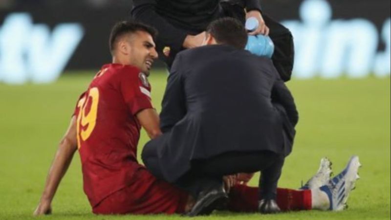 Roma'da Zeki Çelik sakatlandı