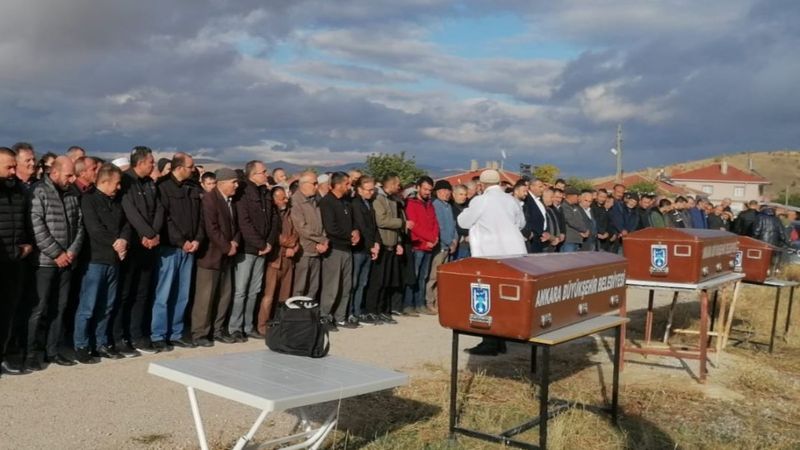 Ankara'da katledilen anne ve çocukları defnedildi