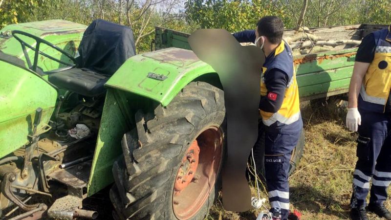 Tekirdağ'da traktör ile römork arasına sıkışan çiftçi öldü