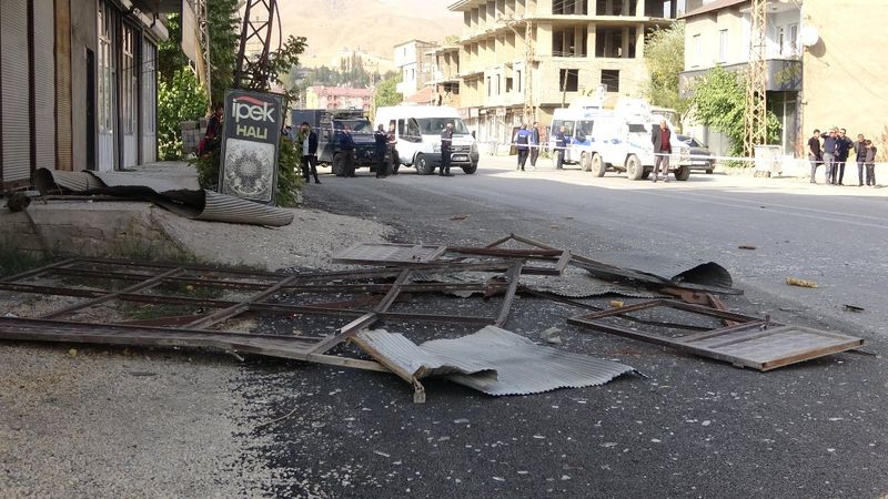 Hakkari'deki tüp deposunda patlama: 2 yaralı
