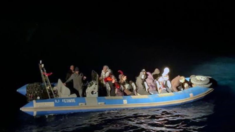 Muğla’da 20 düzensiz göçmen kurtarıldı