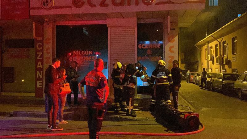 Aydın'da eczanede çıkan yangın kontrol altına alındı