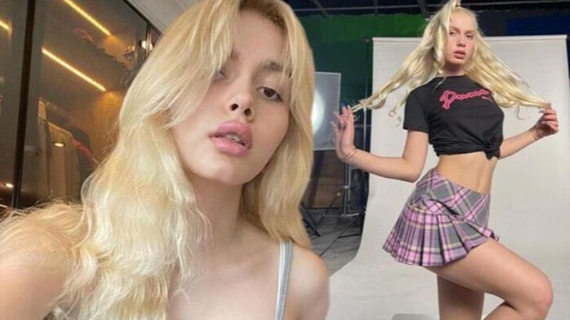 Aleyna Tilki göbeği açık pozuyla büyüledi! 