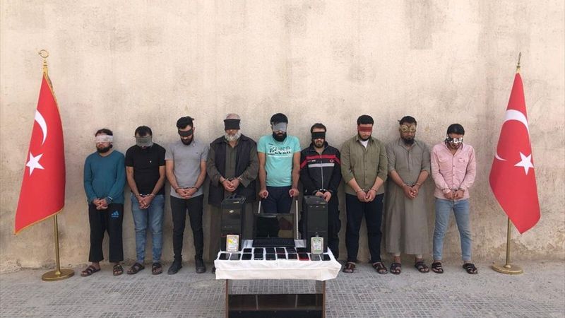 El Bab'da 9 DEAŞ'lı terörist yakalandı