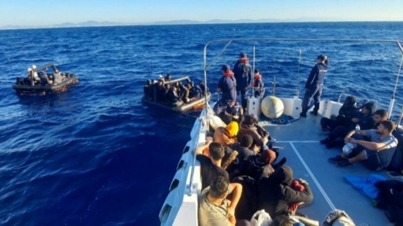 Muğla’da, 64 kaçak göçmen kurtarıldı