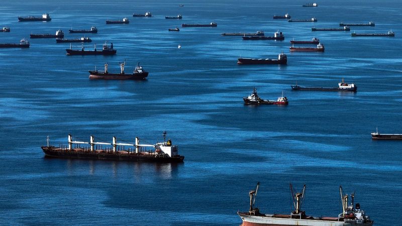 İstanbul’un manzarasını gemiler kapattı