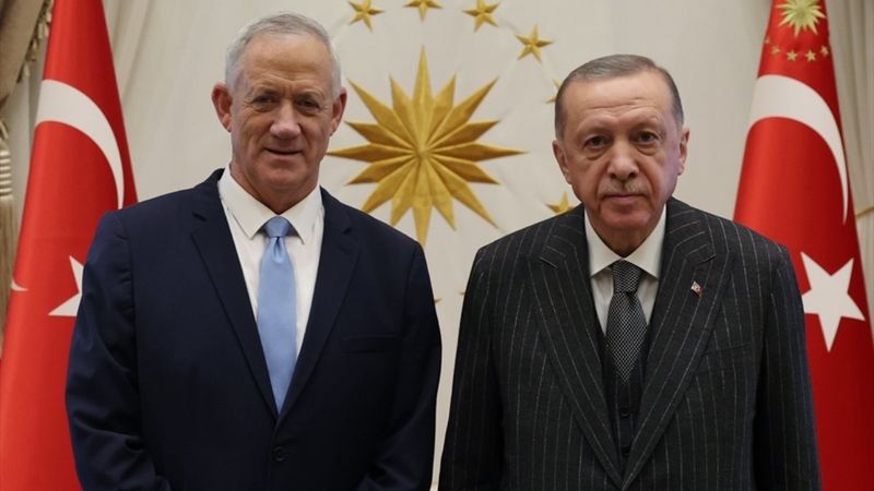 Cumhurbaşkanı Erdoğan, Benny Gantz ile görüştü