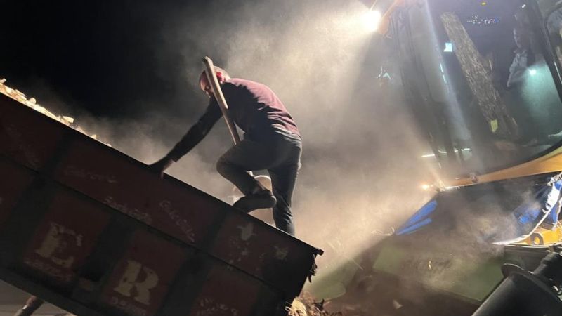 Mardin'de güvenlik önlemi almayan çiftçi, yürekleri ağza getirdi