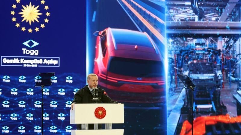 Togg'un seri üretim bandından yeni görüntüler