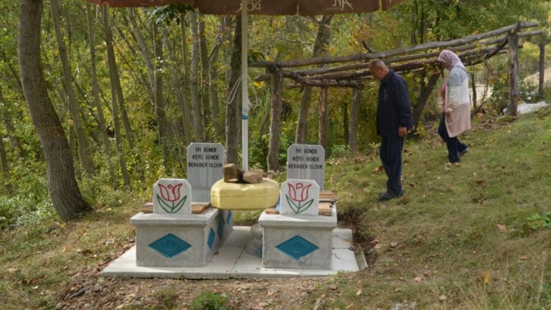 Kastamonulu çift, ölmeden mezarlarını yaptırdı