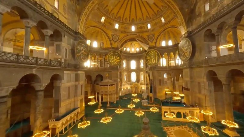 Ayasofya'dan nefes kesen drone görüntüleri