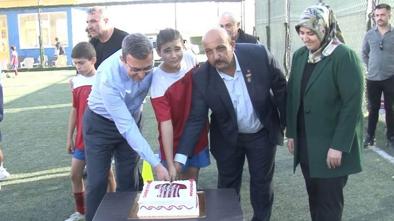 Kahramanmaraş'ta şehit çocuğuna doğum günü sürprizi