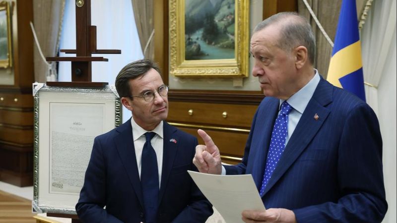 Cumhurbaşkanı Erdoğan, İsveç Başbakanı Ulf Kristersson ile görüştü