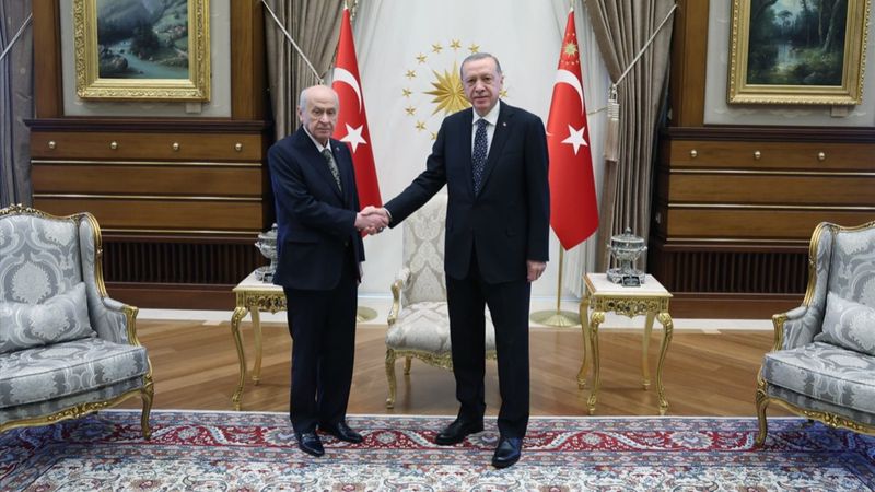 Cumhurbaşkanı Erdoğan, Devlet Bahçeli ile görüşmesi