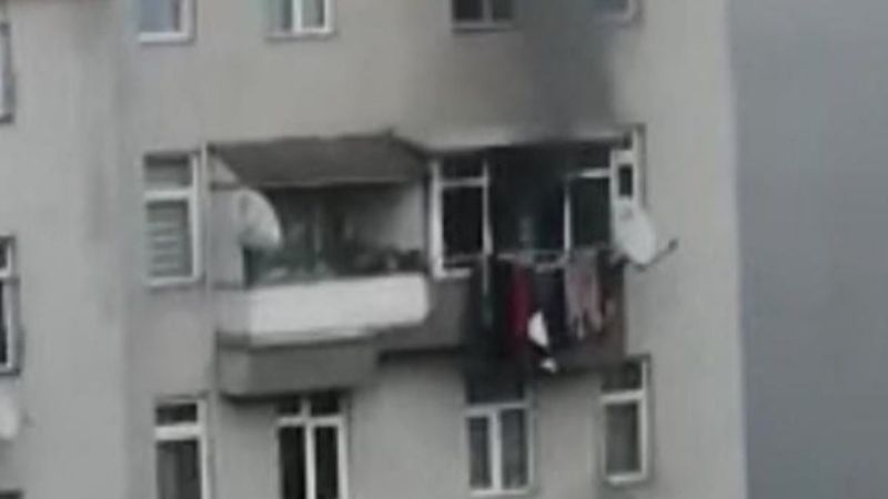 Zonguldak'ta hastaneye giden ailenin evi yandı