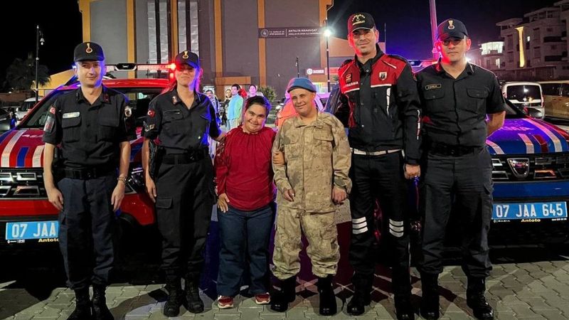 Antalya'da down sendromlu Niyazi'nin askerlik hayali gerçek oldu