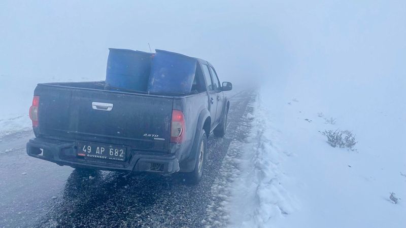 Muş'ta karla mücadele başladı