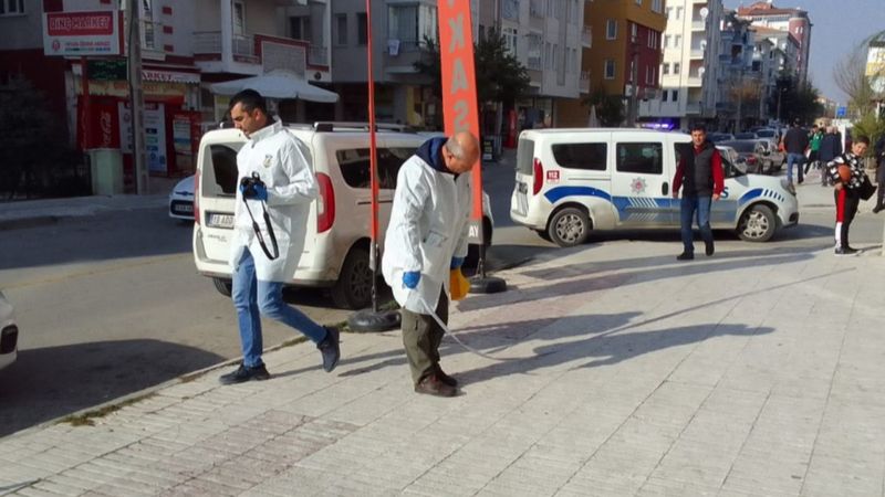 Çorum'da sokak ortasında silahlı kavga