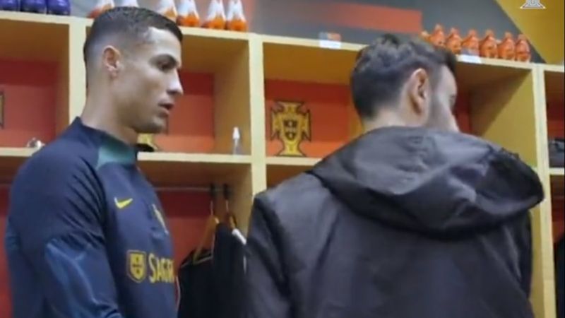 Bruno Fernandes'in Ronaldo'ya yaptığı hareket tepki çekti