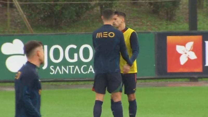 Cancelo'nun Ronaldo'yu terslediği anlar