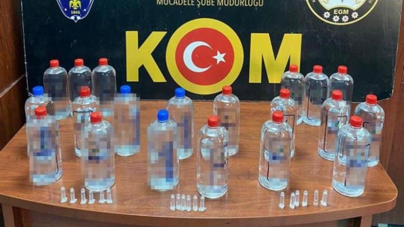 Adana'da 660 litre sahte içki ele geçirildi.
