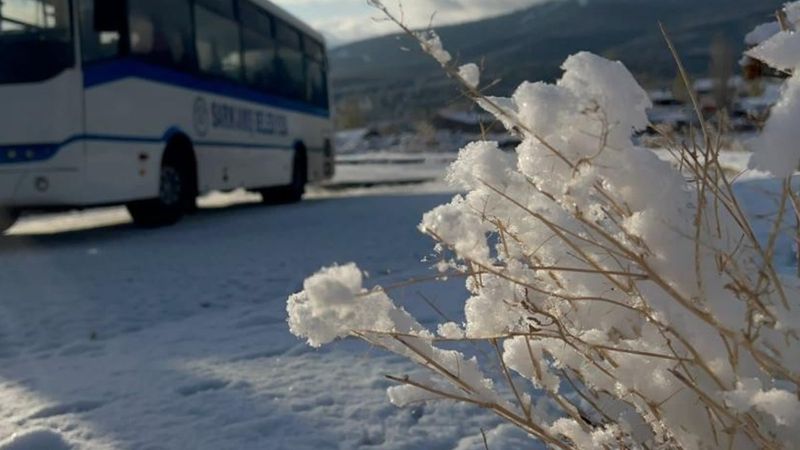 Kars'ta kar yağışı başladı