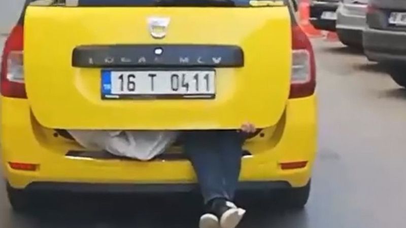 Bursa'da bagajda yolculuğa izin veren taksiciye ceza kesildi