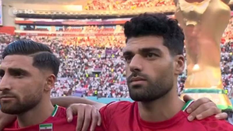İran Milli Futbol Takımı ulusal marşa eşlik etmedi