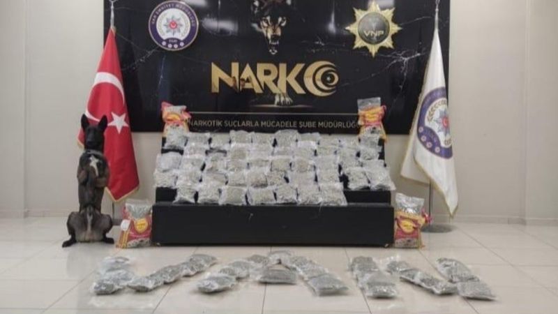 Van’da, 32 kilogram uyuşturucu ele geçirildi 