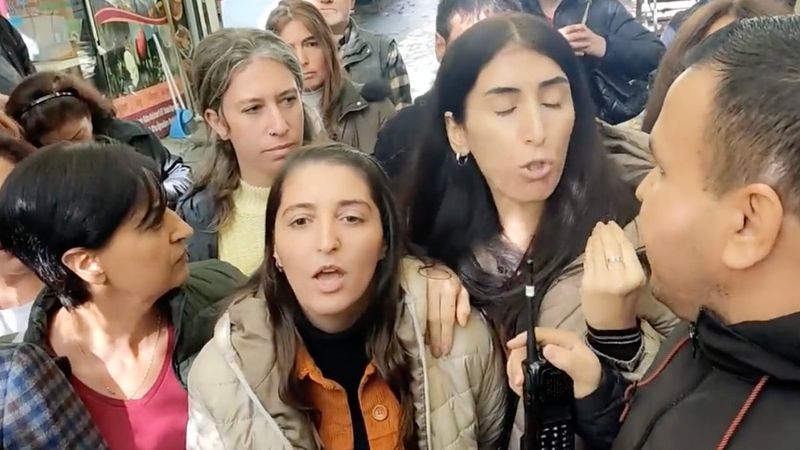 Tunceli'de HDP'den PKK'ya destek eylemi