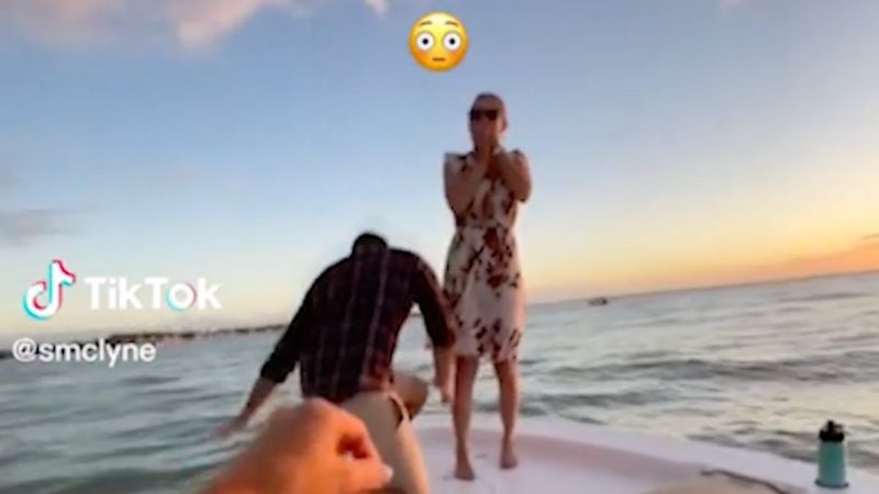 ABD'de sevgilisine evlilik teklif etmek isteyen adamın şansızlığı