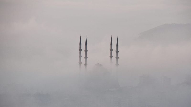  Kahramanmaraş sisler içinde kaldı