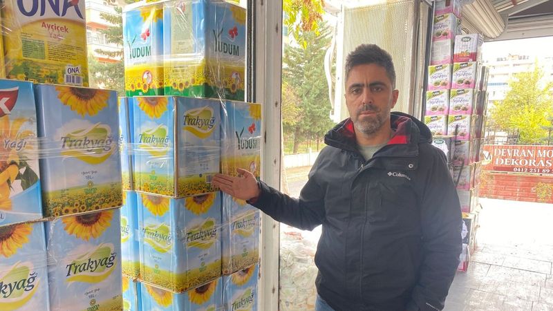 Diyarbakır'da yağ tenekesi çalan hırsıza esnaf isyan etti