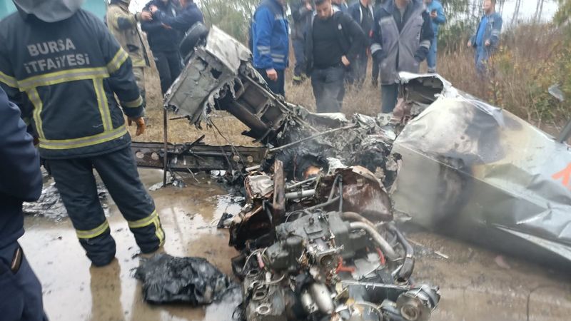 Bursa'da düşen uçağın özellikleri anlatıldı