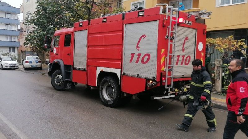 Kocaeli'de soba dumanı yangın sanıldı 