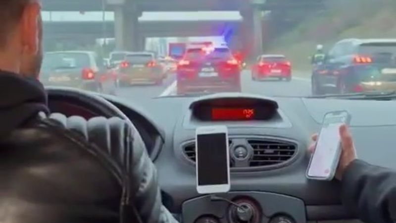 İstanbul'da polis doğum yapmak üzere olan köpek için seferber oldu