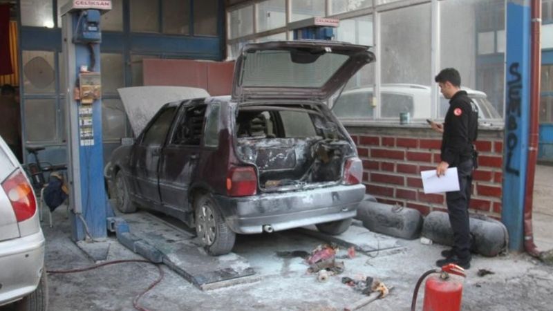 Konya’da LPG’li araç tamiratı sırasında patlama 